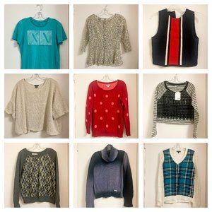 Women's sweater/blouse lot of 46 - size S - Armani, Tommy, Diesel